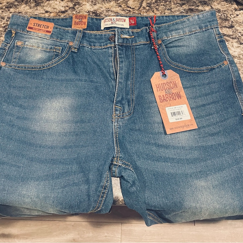 NWT - Hudson & Barrow Men’s Slim Fit Jeans